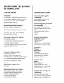SECRETARIAS DEL ESTADO DE TAMAULIPAS