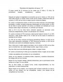 Resultados del diagnóstico del grupo 1