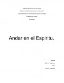 Andar en el espiritu