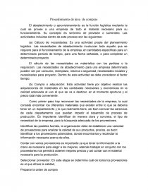 Procedimiento para el área de compras. Página 1