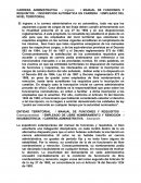 MANUAL DE FUNCIONES Y REQUISITOS / INSCRIPCION AUTOMATICA EN CARRERA / EMPLEADO DEL NIVEL TERRITORIAL