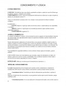 Conocimiento y lógica resumen