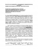 SOLICITUD DE SUSPENSIÓN AL PROCEDIMIENTO ADMINISTRATIVO DE EJECUCIÓN