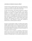 Cuál debería ser la finalidad de la educación en México?