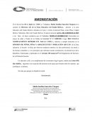 Procedimientos. AMONESTACIÓN