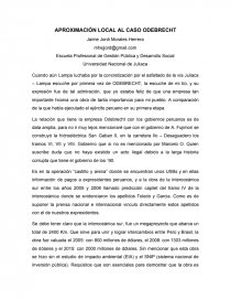 APROXIMACIÓN LOCAL AL CASO ODEBRECHT. Página 1