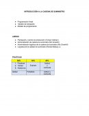 Introoduccion a la cadena de suministro