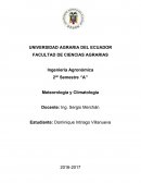 FACTORES QUE AFECTAN EL CLIMA EN EL ECUADOR