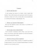 Delito Informatico. Cuestionario