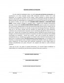 RENUNCIA EXPRESA DE POSESIÓN