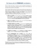 En busca de la VERDAD verdadera