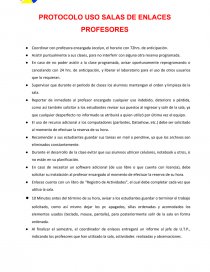 Protocolo uso sala de informatica. Página 1