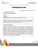 PROGRAMA: CONSEJOS ESCOLARES DE PARTICIPACION SOCIAL