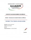 Contexto socioeconomico de Mexico. Historia y ciencias sociales