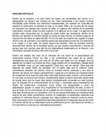 Feminismo, desigualdad de genero. Página 1