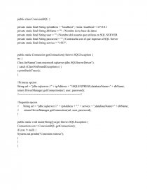 Public class ConexionSQL. Página 1