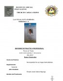 Informe de práctica profesional. Realizada en las oficinas de La Municipalidad De Las Vegas Santa Bárbara