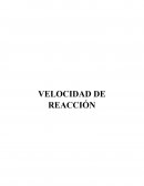 METODO DE SEPARACION DE MEZCLAS. VELOCIDAD DE REACCIÓN