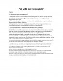 La vida que nos queda