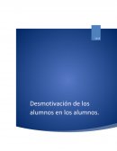 Desmotivacion en los alumnos