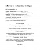 PSICOMETRIA, INFORMES
