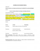 Estrategia experimental para la evaluación de un proceso fisiológico