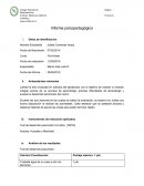 Informe psicopedagógico (TEPSI)