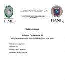 Ventajas y desventajas de la globalización en un articulo