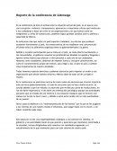 Reporte de la conferencia de Liderazgo