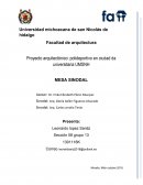 Proyecto arquitectónico: polideportivo en ciudad da universitaria UMSNH