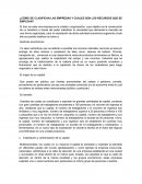 CLASIFICACIÓN DE EMPRESAS Y RECURSOS EMPLEADOS