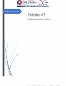 Proyecto Mecatrónico. Cálculo del desplazamiento