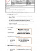 Evaluacion Lenguaje figurado