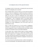 La Investigación clínica en el Perú, papel del internista