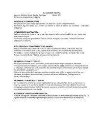 EVALUACION INICIAL Grado: 2”b”. Página 1