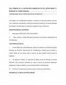 Sentencia Contencioso Administrativo