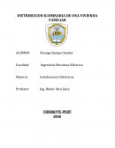 DISTRIBUCION ILUMINARIA DE UNA VIVIENDA FAMILIAR