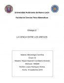 LA CIENCIA ENTRE LOS GRIEGOS