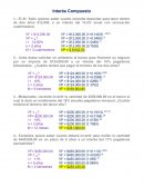 Interes compuesto ejercicios