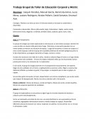 Trabajo Grupal de Taller de Educación Corporal y Motriz