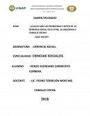 ¿Cuales son los problemas y retos de la gerencia social en el Peru, la Amazonia y Caballo Cocha?