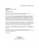 Carta a municipalidad