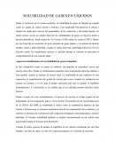 Solubilidad de liquidos en gases