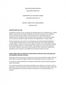 FUNDAMENTOS DE LEGISLACION LABORAL ACTIVIDAD EVALUATIVA # 2. Página 1
