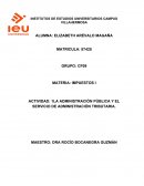 LA ADMINISTRACIÓN PÚBLICA Y EL SERVICIO DE ADMINISTRACIÓN TRIBUTARIA