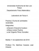 Laboratorio de Física A Practica 2 Suma de cantidades vectoriales