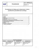Procedimiento para la elaboración de documentos