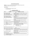 PLAN DE TRABAJO PARA FAM TRIP