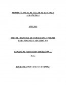 PROYECTO ANUAL DE TALLER DE OFICIO EN ALBAÑILERIA