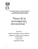 Pasos de la investigación documental